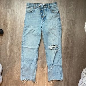 COPY - Zara Ripped Straight Jeans